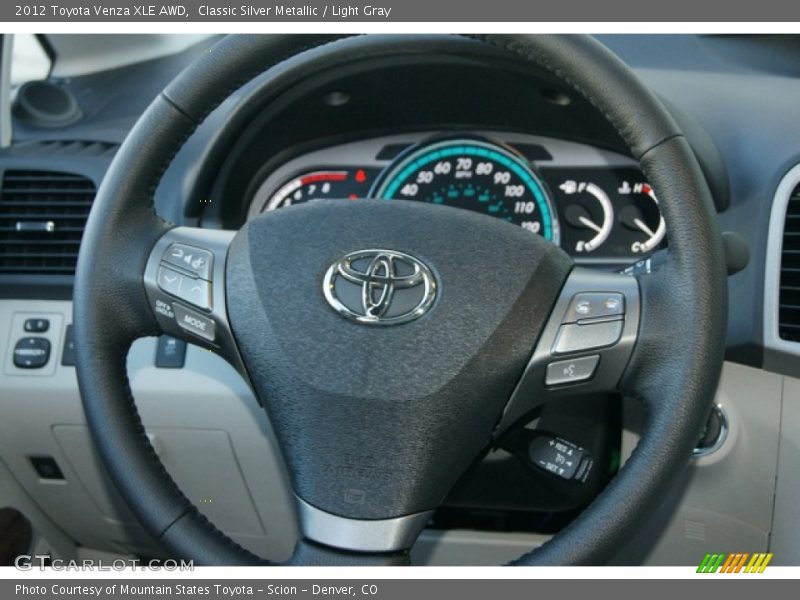 Classic Silver Metallic / Light Gray 2012 Toyota Venza XLE AWD