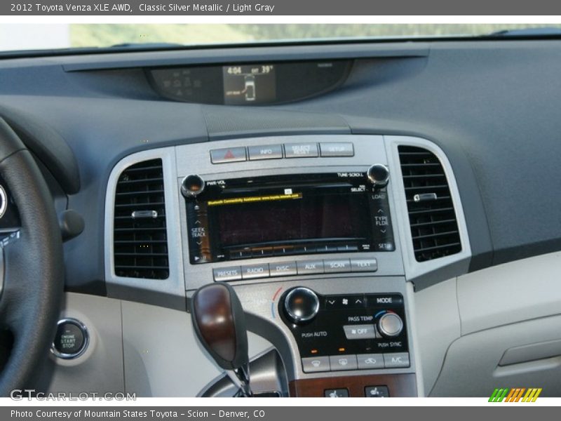 Classic Silver Metallic / Light Gray 2012 Toyota Venza XLE AWD