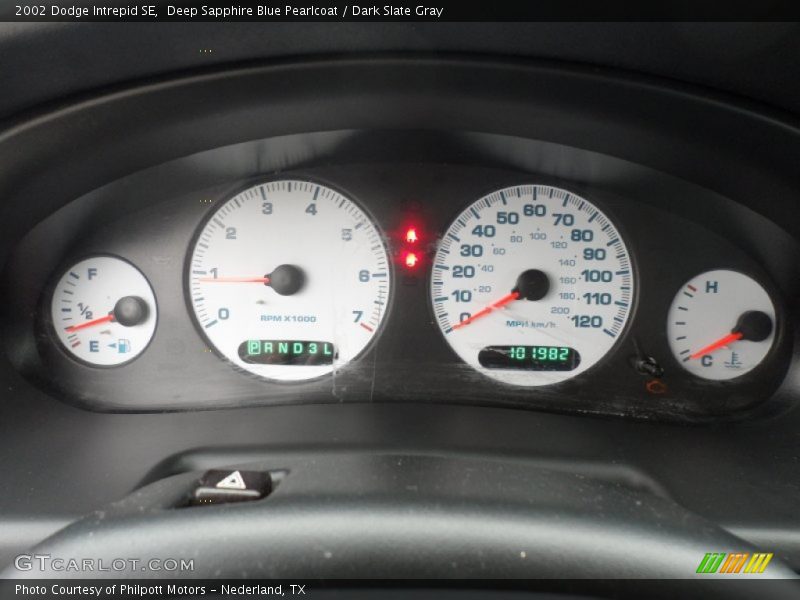 Deep Sapphire Blue Pearlcoat / Dark Slate Gray 2002 Dodge Intrepid SE