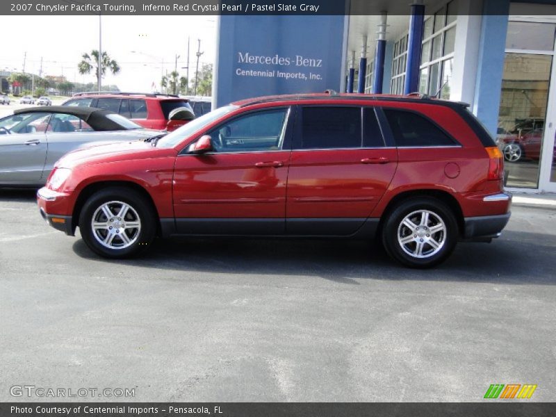 Inferno Red Crystal Pearl / Pastel Slate Gray 2007 Chrysler Pacifica Touring