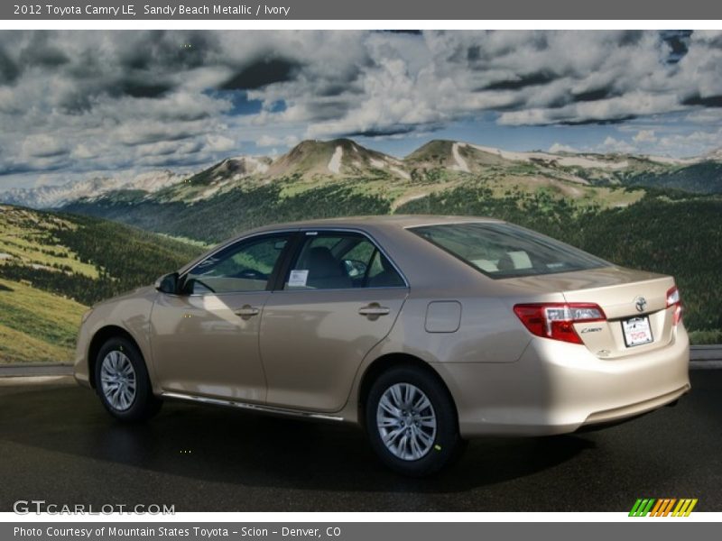 Sandy Beach Metallic / Ivory 2012 Toyota Camry LE