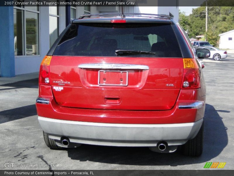 Inferno Red Crystal Pearl / Pastel Slate Gray 2007 Chrysler Pacifica Touring