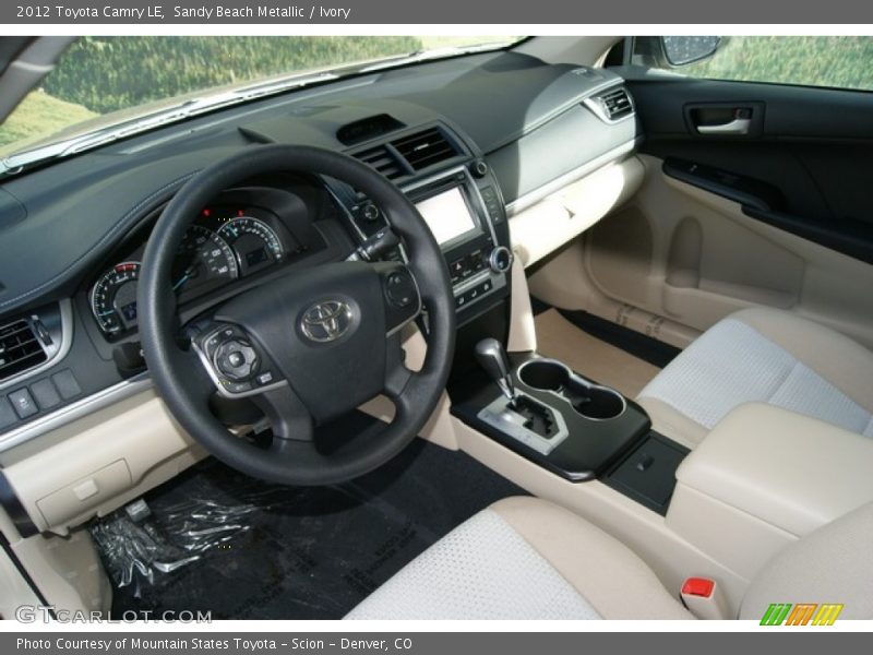 Sandy Beach Metallic / Ivory 2012 Toyota Camry LE