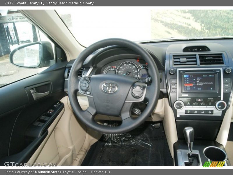 Sandy Beach Metallic / Ivory 2012 Toyota Camry LE