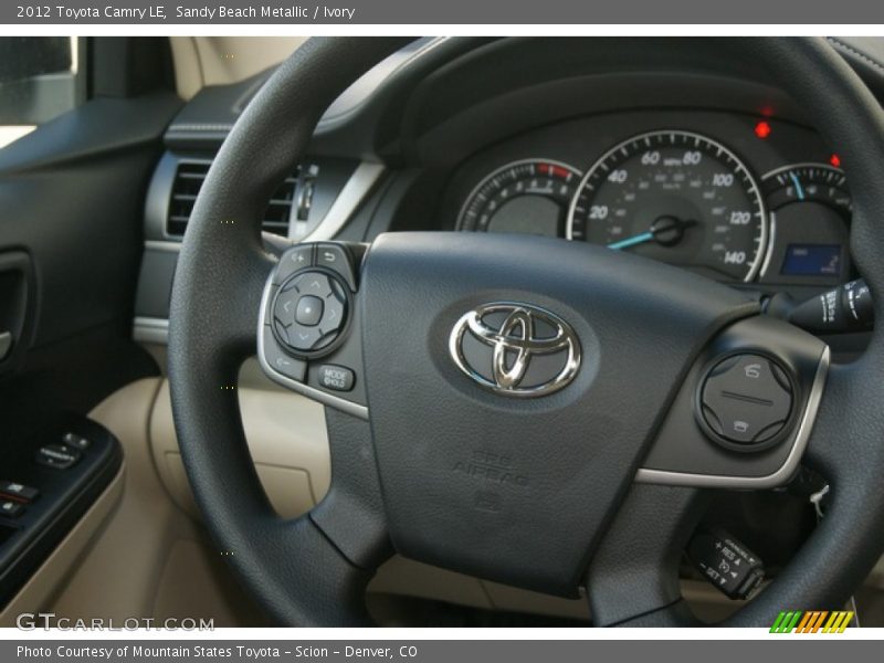 Sandy Beach Metallic / Ivory 2012 Toyota Camry LE