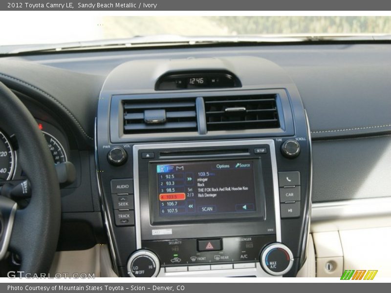 Sandy Beach Metallic / Ivory 2012 Toyota Camry LE