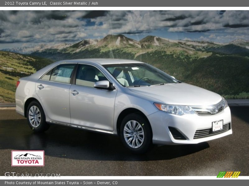 Classic Silver Metallic / Ash 2012 Toyota Camry LE