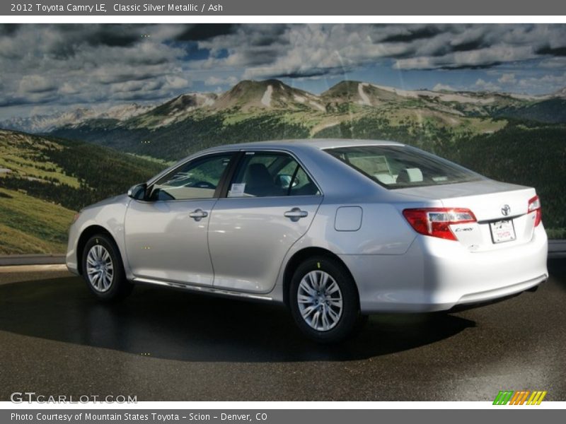 Classic Silver Metallic / Ash 2012 Toyota Camry LE