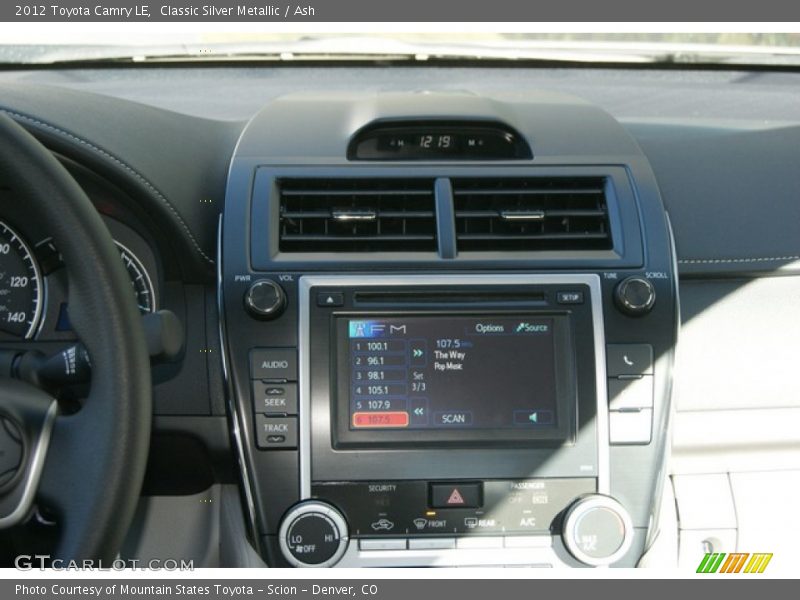 Classic Silver Metallic / Ash 2012 Toyota Camry LE