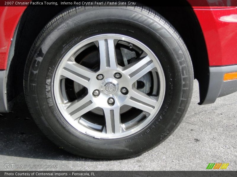 Inferno Red Crystal Pearl / Pastel Slate Gray 2007 Chrysler Pacifica Touring