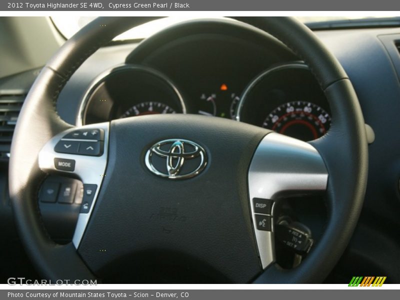 Cypress Green Pearl / Black 2012 Toyota Highlander SE 4WD