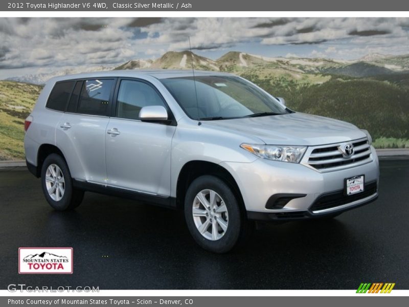 Classic Silver Metallic / Ash 2012 Toyota Highlander V6 4WD