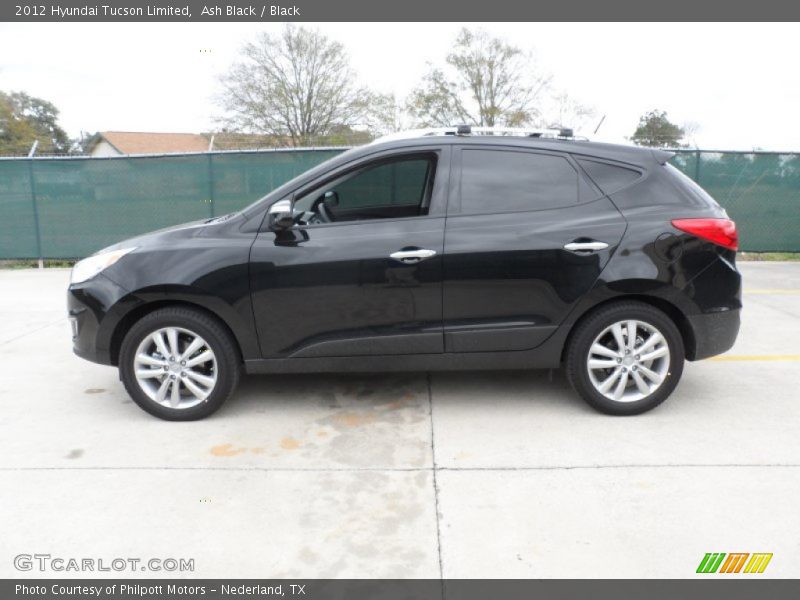 Ash Black / Black 2012 Hyundai Tucson Limited