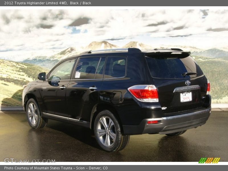 Black / Black 2012 Toyota Highlander Limited 4WD