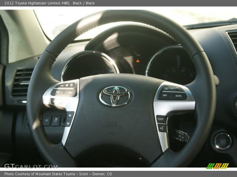 Black / Black 2012 Toyota Highlander Limited 4WD