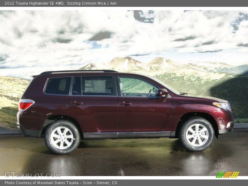 Sizzling Crimson Mica / Ash 2012 Toyota Highlander SE 4WD