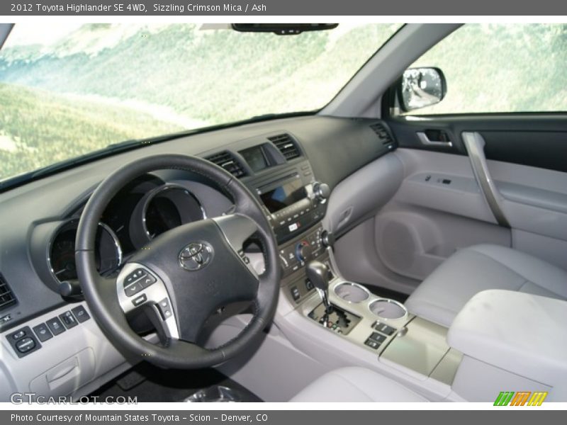 Sizzling Crimson Mica / Ash 2012 Toyota Highlander SE 4WD