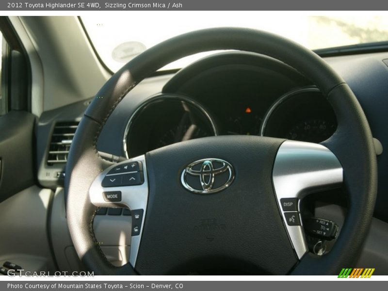 Sizzling Crimson Mica / Ash 2012 Toyota Highlander SE 4WD