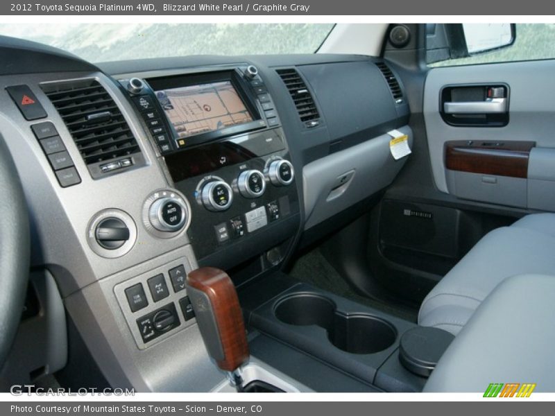 Blizzard White Pearl / Graphite Gray 2012 Toyota Sequoia Platinum 4WD