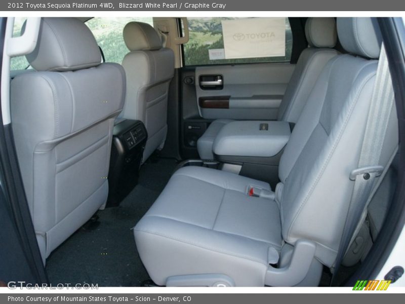 Blizzard White Pearl / Graphite Gray 2012 Toyota Sequoia Platinum 4WD