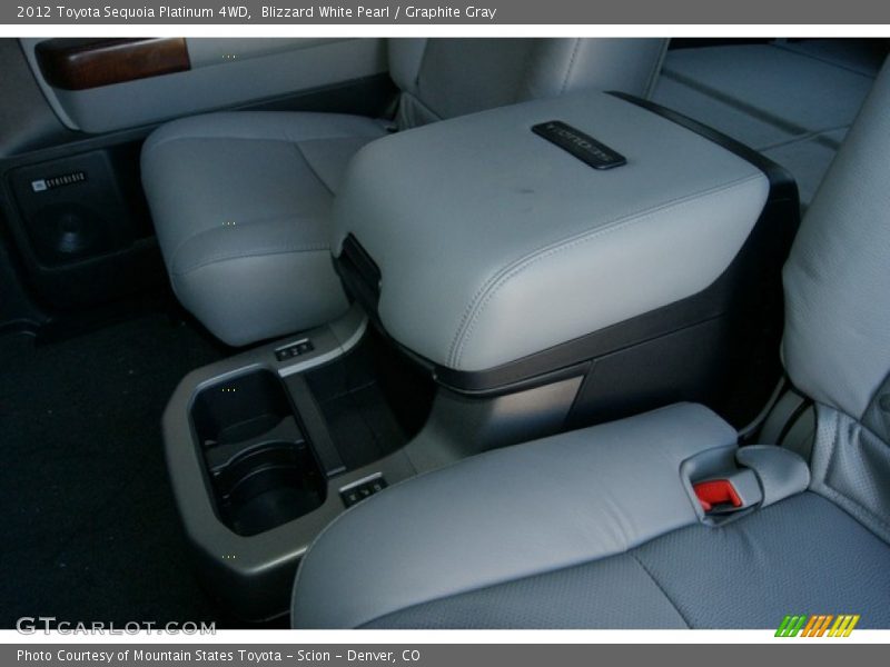 Blizzard White Pearl / Graphite Gray 2012 Toyota Sequoia Platinum 4WD