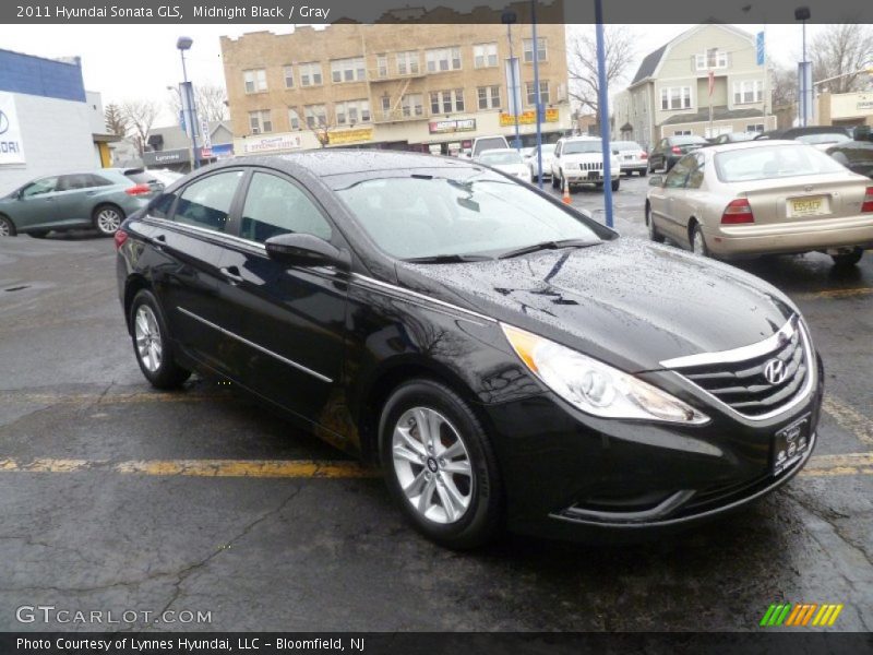 Midnight Black / Gray 2011 Hyundai Sonata GLS