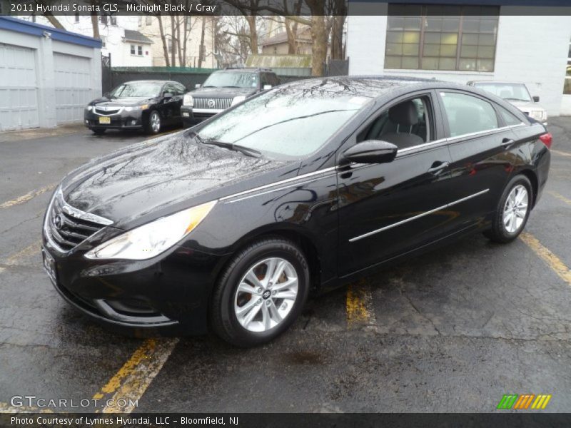 Midnight Black / Gray 2011 Hyundai Sonata GLS
