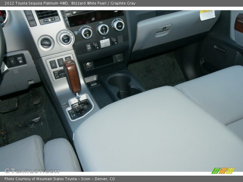 Blizzard White Pearl / Graphite Gray 2012 Toyota Sequoia Platinum 4WD