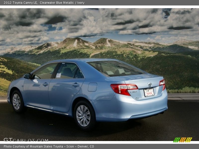 Clearwater Blue Metallic / Ivory 2012 Toyota Camry LE