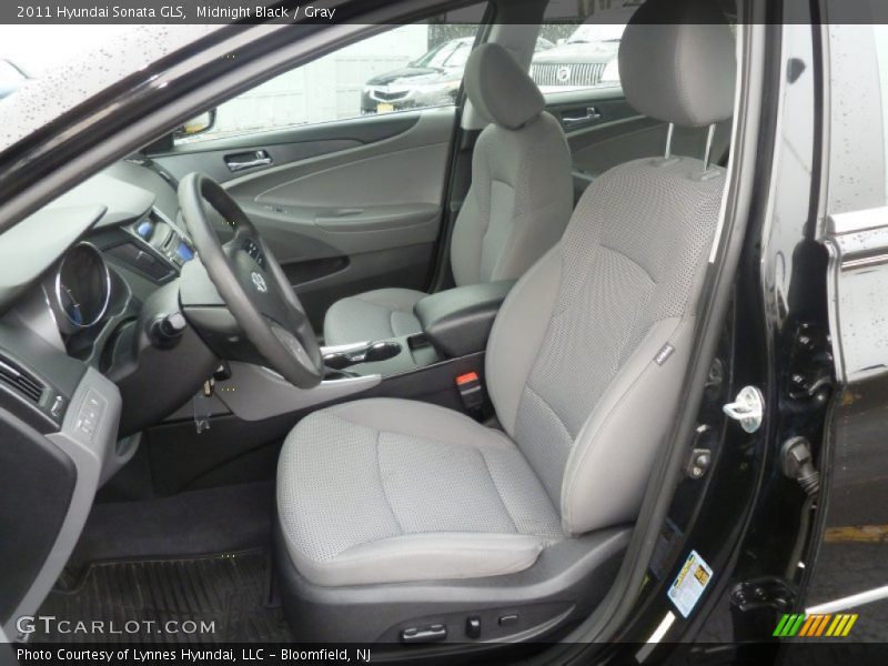 Midnight Black / Gray 2011 Hyundai Sonata GLS