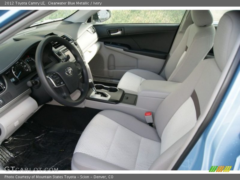 Clearwater Blue Metallic / Ivory 2012 Toyota Camry LE