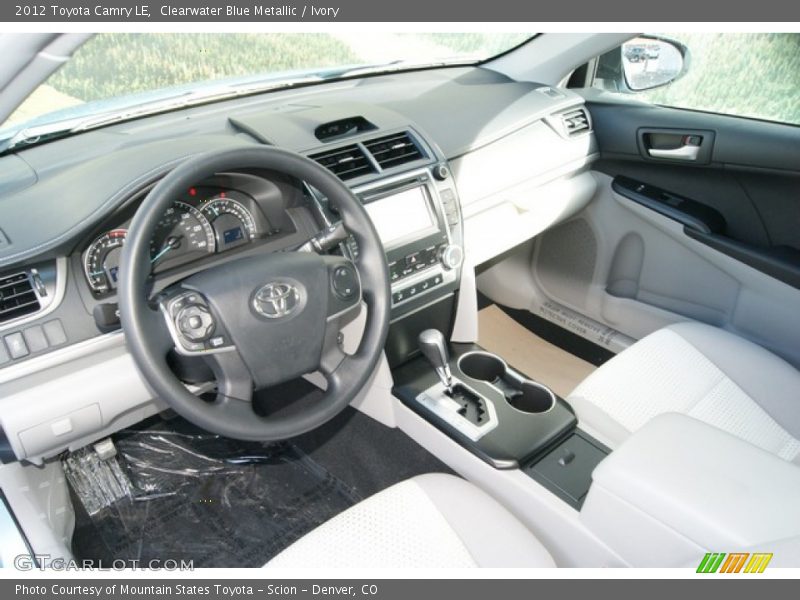 Clearwater Blue Metallic / Ivory 2012 Toyota Camry LE
