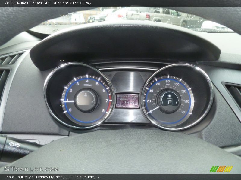 Midnight Black / Gray 2011 Hyundai Sonata GLS