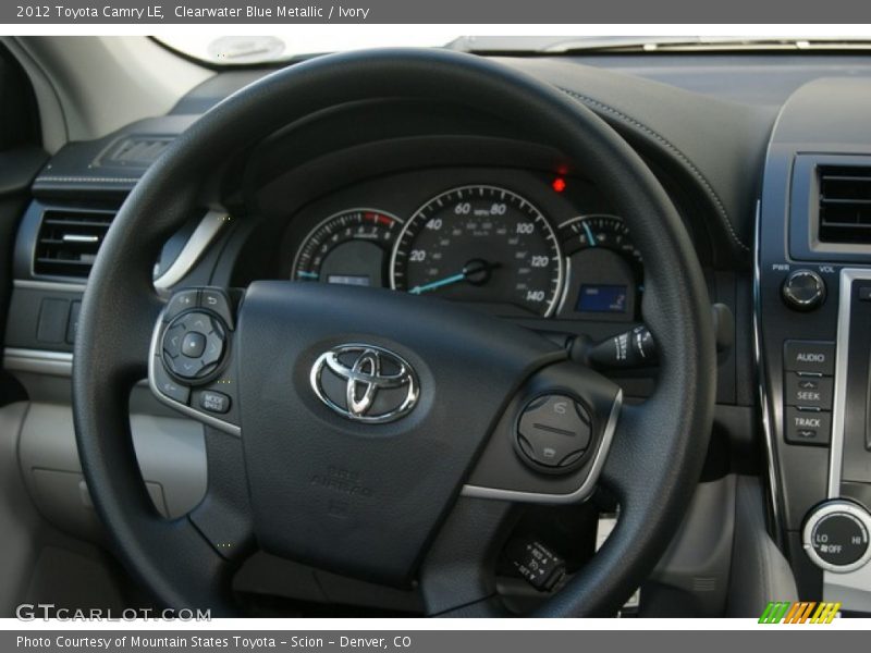 Clearwater Blue Metallic / Ivory 2012 Toyota Camry LE