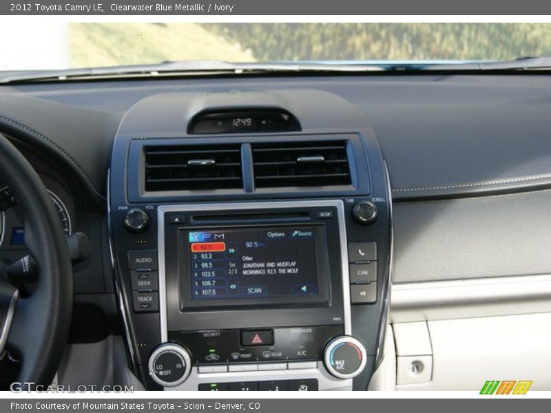Clearwater Blue Metallic / Ivory 2012 Toyota Camry LE