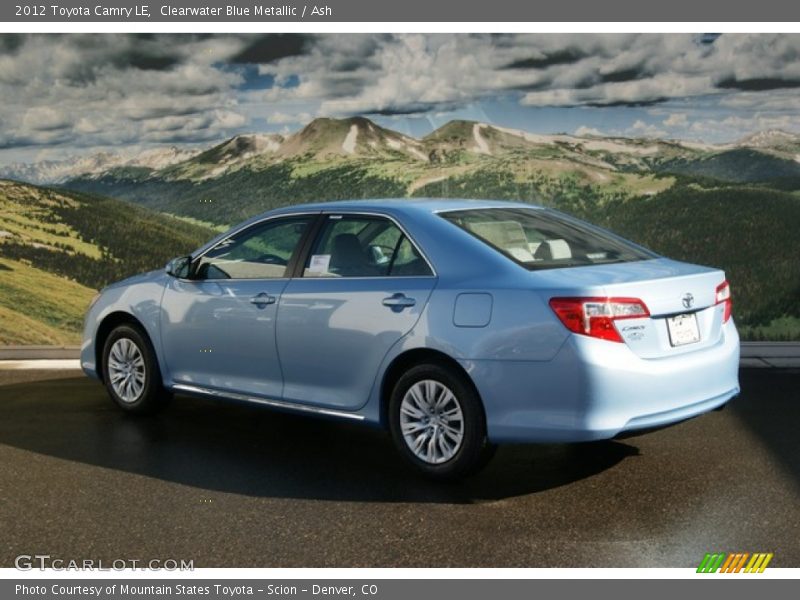 Clearwater Blue Metallic / Ash 2012 Toyota Camry LE