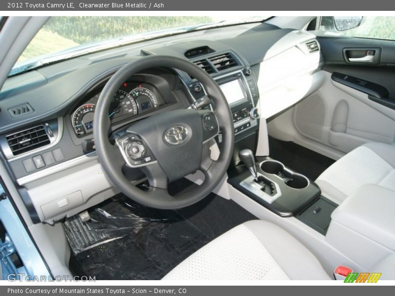 Clearwater Blue Metallic / Ash 2012 Toyota Camry LE