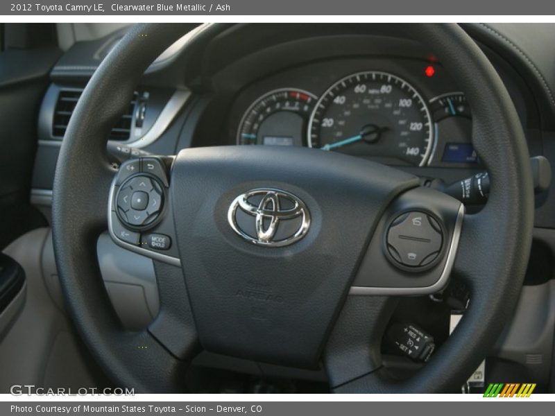 Clearwater Blue Metallic / Ash 2012 Toyota Camry LE