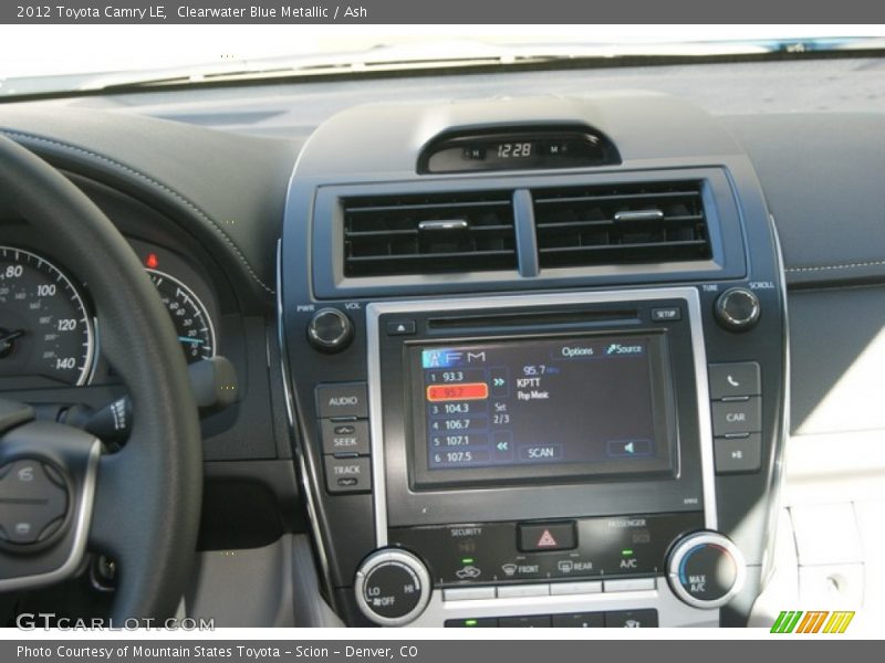 Clearwater Blue Metallic / Ash 2012 Toyota Camry LE