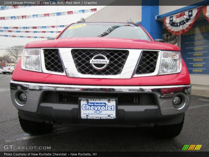 Red Alert / Graphite 2008 Nissan Frontier SE Crew Cab 4x4