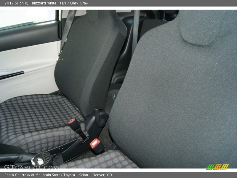 Blizzard White Pearl / Dark Gray 2012 Scion iQ