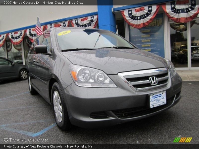 Nimbus Gray Metallic / Gray 2007 Honda Odyssey LX
