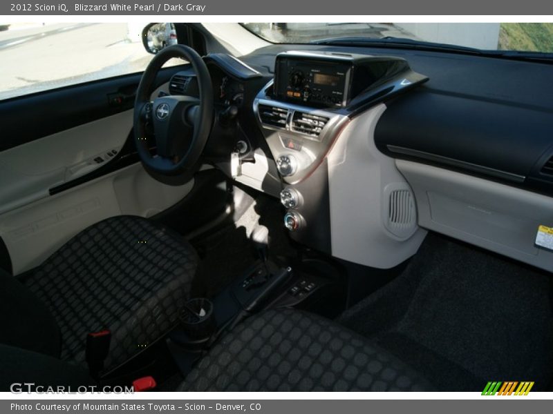 Blizzard White Pearl / Dark Gray 2012 Scion iQ