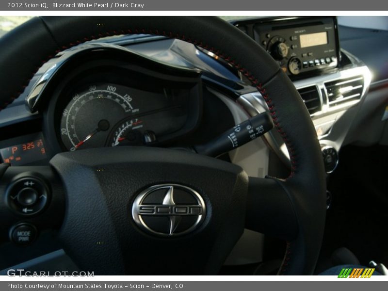 Blizzard White Pearl / Dark Gray 2012 Scion iQ
