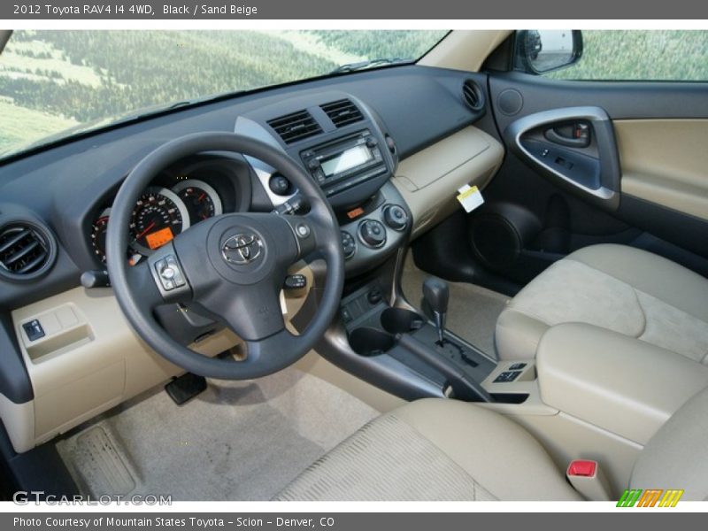  2012 RAV4 I4 4WD Sand Beige Interior