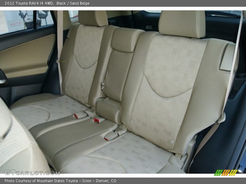 Rear Seat of 2012 RAV4 I4 4WD