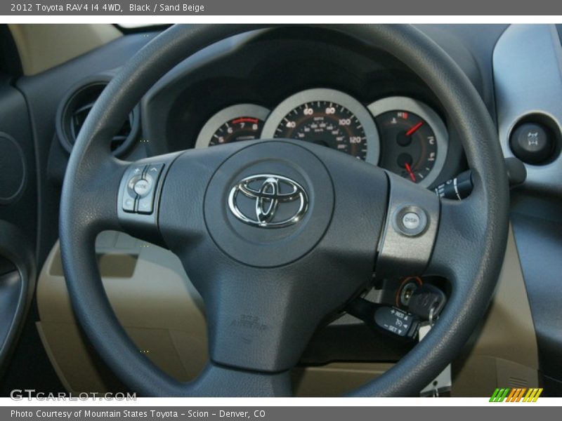 Black / Sand Beige 2012 Toyota RAV4 I4 4WD