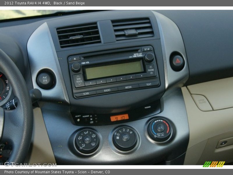 Controls of 2012 RAV4 I4 4WD