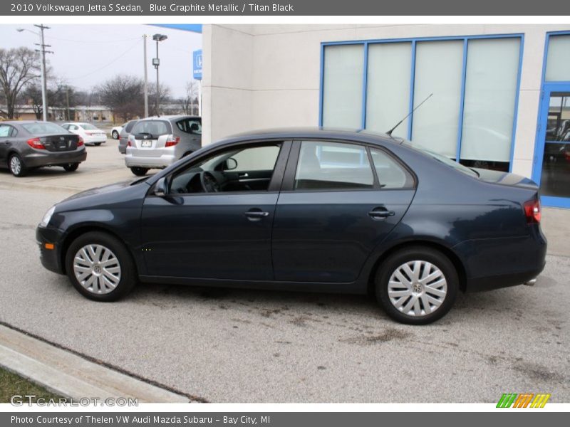 Blue Graphite Metallic / Titan Black 2010 Volkswagen Jetta S Sedan