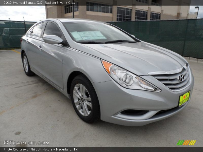 Radiant Silver / Gray 2012 Hyundai Sonata GLS